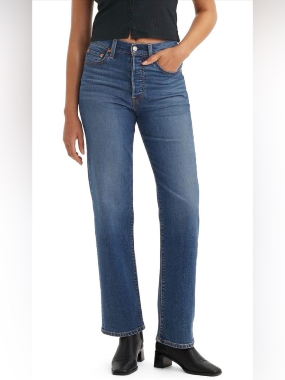 Levi's Women's Ribcage Straight Full Length Jeans Size 28